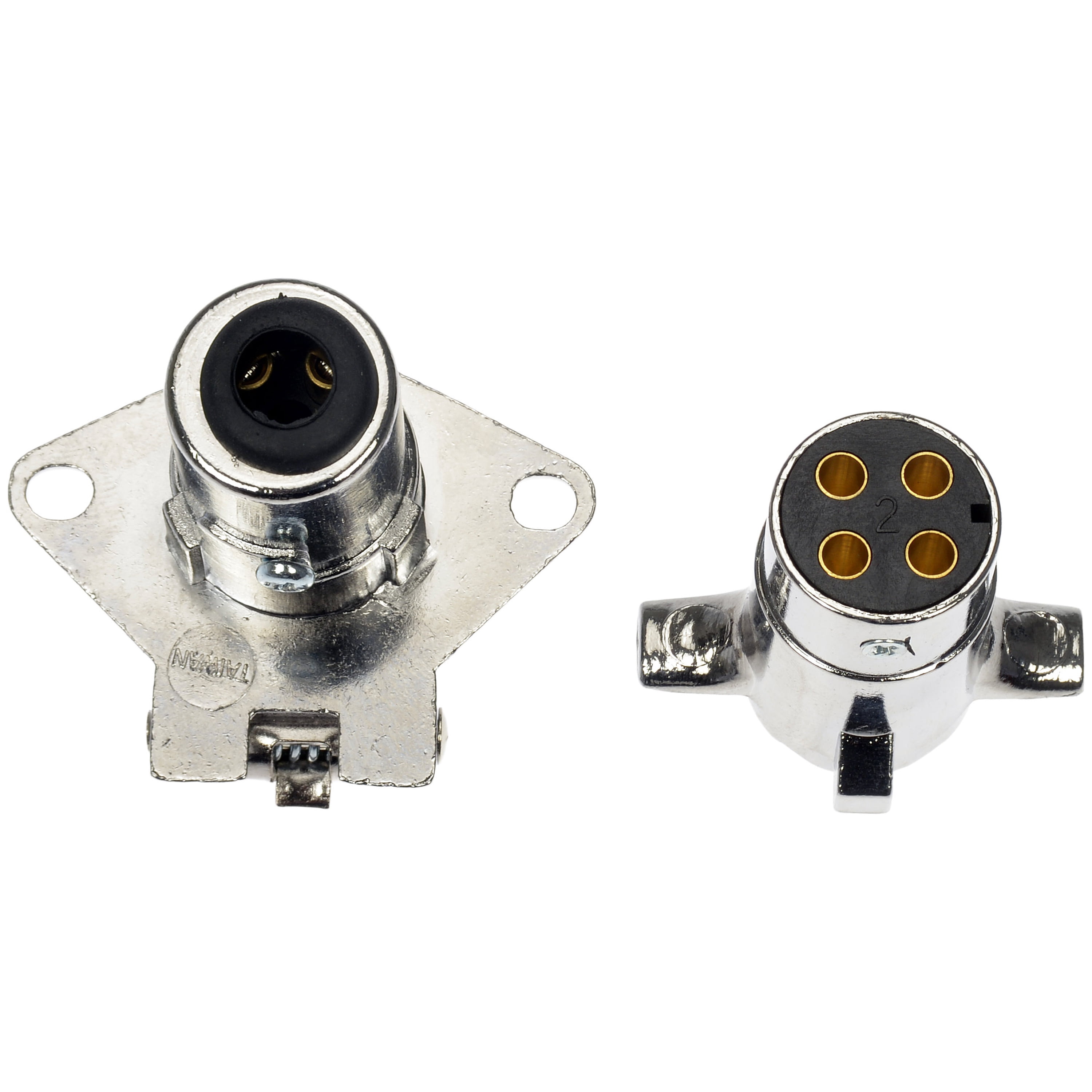 Dorman 62025 4-Way Round Vehicle Side And Trailer Side Connectors