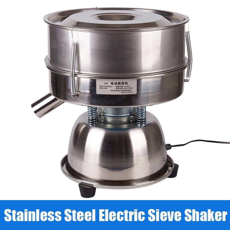 TOPCHANCES Automatic Sieve Shaker Included 80 Mesh Sifter Electric  Vibrating Sieve Machine 110V 50W Sifter Shaker Machine 