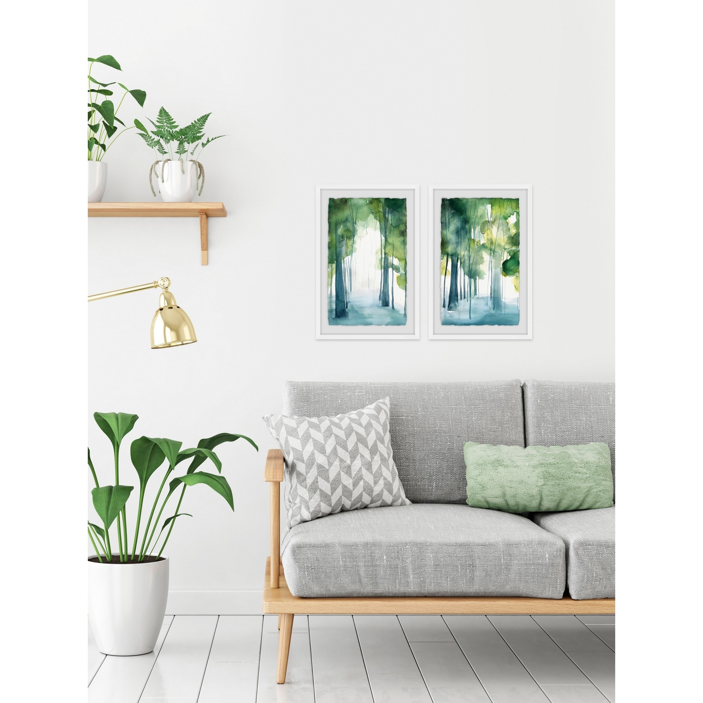 Marmont Hill Through the Haze II Diptych by Christine Lindstrom