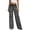 Gray, variant on YuXingFu Womens Cotton Pants for Women Loose Fit Straight Cigarette Utra-Low Shorts - Raw Hem Office Black S