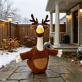 thumbnail image 5 of AZXY Christmas Porch Goose Outfits, 23 Inch Reindeer‑Themed Costume for Cement & Plastic Porch Goose Statue, Holiday Goose Clothing for Outdoor Garden Yard Lawn Patio Statue Decoration, 5 of 6
