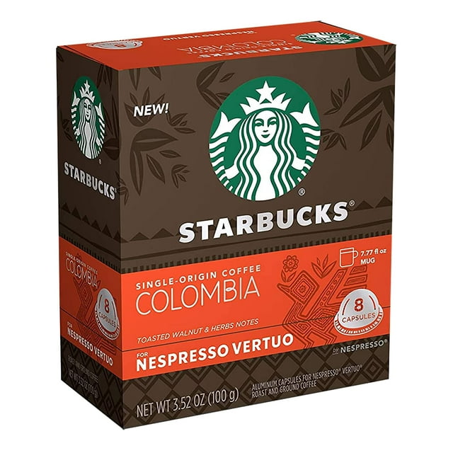 Starbucks Coffee Nespresso Capsules, Colombia SingleOrigin Coffee