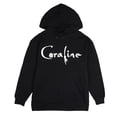 thumbnail image 5 of Coraline Full Moon Character Art Women's Black Long Sleeve Hooded Sweatshirt-Large, 5 of 7