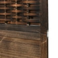 thumbnail image 6 of vidaXL Room Divider 3 Panels Dark Brown Solid Wood Paulownia, 6 of 7