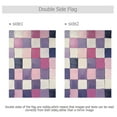 thumbnail image 4 of Yayeee Garden Flag 12" x 18" Double Sided Outdoor Yard Lawn Holiday Decorations, Pink and Purple Plaid Pattern, 4 of 6