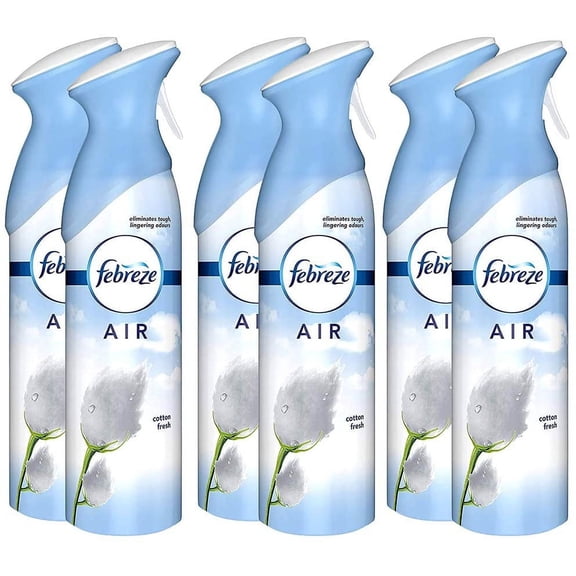 Febreze Air Effects Air Freshener Cotton Fresh,10.14 Ounce Pack of 6
