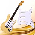 thumbnail image 3 of Golpeador De Guitarra Eléctrica Golpeador de guitarra eléctrica Strat de 3 capas SSS de 11 agujeros para FD (blanco), 3 of 9