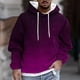thumbnail image 1 of Sudadera con capucha para hombre, estilo casual, con cuello redondo, estampado, manga larga, blusa de poliéster, 1 of 5
