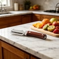 thumbnail image 5 of 3 in 1 Multifunctional Vegetable Peeler with Wooden Handle and Bottle Opener Kitchen Tool for Slicing Shredding 7.3 inches, 5 of 5