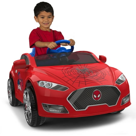 Spider-Man 6V Speed Electric Battery-Powered Coupe Ride-On Image 1 of 6