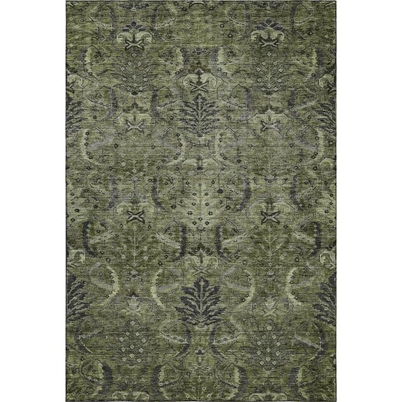 Dalyn Rugs Premium Machine Washable Mayfield AMF1082 Olive 3' x 5' Rug