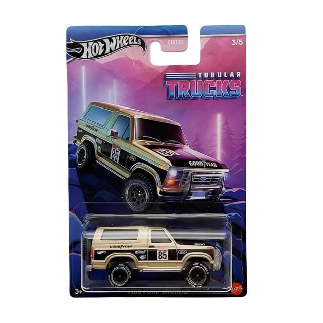 Hot Wheels Coleccionable 1985 Ford Bronco Tubular Trucks 3/5