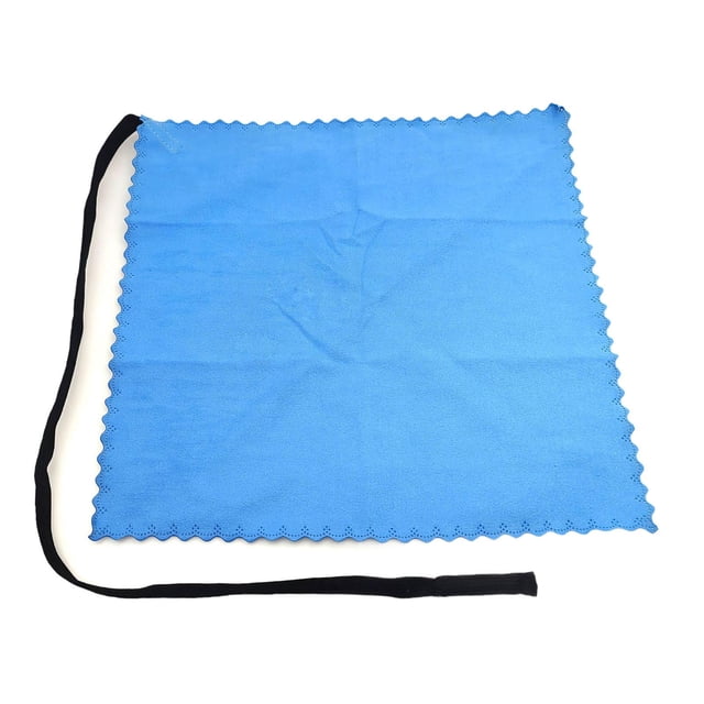 Paño de limpieza para clarinete, accesorio para saxofón, tubo interior de 25 cm x 25 cm Azul