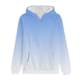 thumbnail image 4 of Rbaofujie Chandails à Capuche pour Femmes Mode Femme Manches Longues Col Rond Blouse Imprimée Chandail Décontracté à Enfiler Hauts Chandails à Capuche Cardigan Bleu Pâle Chandails pour Femmes, 4 of 4