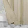 thumbnail image 4 of Archaeo 2-Pack Slub Textured Linen Blend Cafe Curtain Pair, 56"W X 24"L, Linen, 4 of 8
