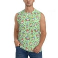 thumbnail image 3 of Uemuo Spring Gnomes Pattern Men's Sleeveless T-Shirt,Muscle Athletic Tank Top, Moisture-wicking Quick-dry Breathable Classic Tee Top for Gym Run Outdoor Sports-X-Large, 3 of 8