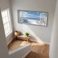 thumbnail image 7 of Ocean Beach Window Canvas Wall Art - Summer Coastal Seascape Picture Landscape Canvas Prints, Horizontal Tropical Sea Paintings Artwork for Home Decor, 7 of 7