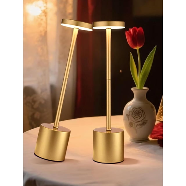 Lampes Rechargeables Lampes Sans Fil Ensemble de 2, Lumières à Batterie 6000mAh, Lampe de Table Rechargeable à Intensité Réglable+3 Couleurs, Petite Lampe de Table Portable Sans Fil pour Chambre/cuisine/salle de Bain/salle à Manger/bar/extérieur