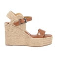 thumbnail image 2 of Sandalia De Plataforma Argelia Con Yute Natural Cabra Piel Camel Con Látigo Ajustable Para Mujer, 2 of 5