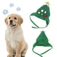 thumbnail image 3 of Cheers.US Dog and Cat Santa Hat Elastic Rope All-matched Warm Dogs Knitted Pet Christmas Hat Pet Supplies, 3 of 8