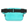 thumbnail image 3 of Picia Turquoise Wooden Print Square Double-Layer Waist Bag Mini Adjustable Waist Belt Bag Exercise Running Travel Hiking, 3 of 9