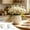 🍒 Beige_Base#478, variant on Minimalists Rippled Small Planter Pot with Drainage Tray for Succulents, Modern Minimalist Decor, White and Beige, 7 Inch