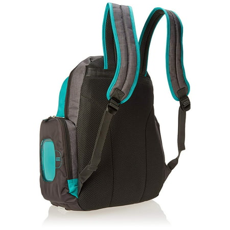Fisher Price Backpack Diaper Bag - Durable + Clean, Fastfinder Colorblock in Grey/Teal - 0