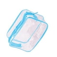 thumbnail image 2 of Sonceds Women Cosmetic Bag Multifunctional Travel Zippered Clear Makeup Toiletry Waterproof Pouch - S - Blue, 2 of 10