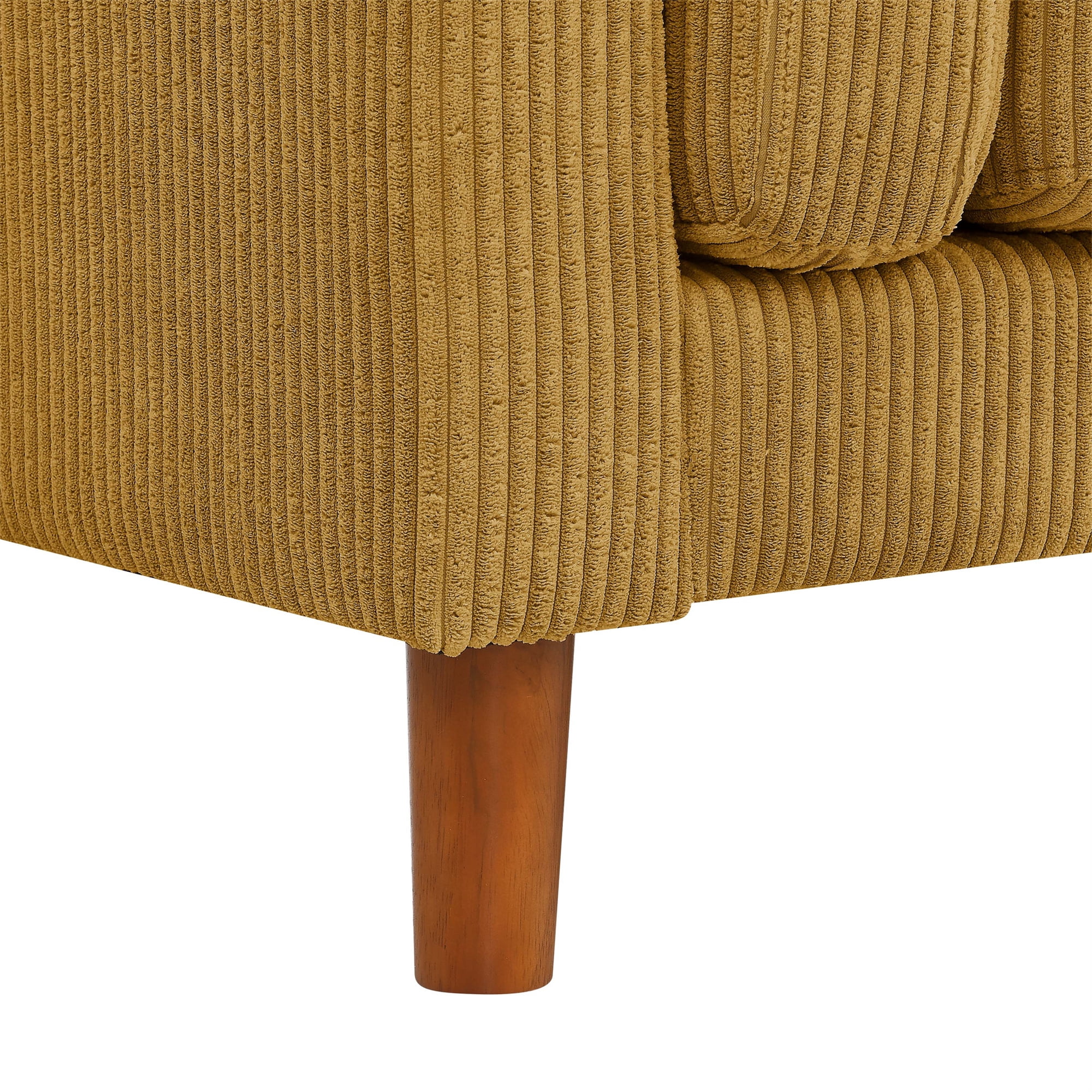 Aukfa 87" Modern Sofa Couch Oversized 3-Seater Sofa for Living Room, 23" Deep Seat, Corduroy, Ginger