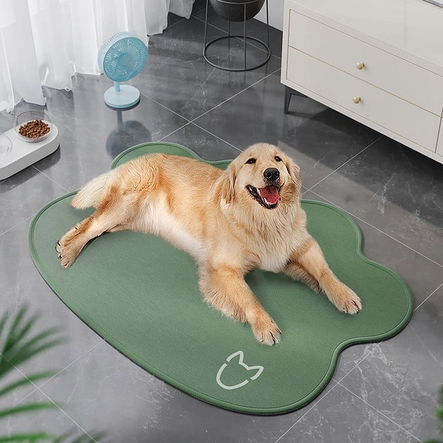 Fiudx Tapete de Hielo para Mascotas, Tecnología de Autoenfriamiento, Tejido Suave y Transpirable, Alivia El Calor En Verano, Reduce La Ansiedad, Uso Versátil, Portátil para Cajones y Sofás, Tamaño 50