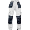 thumbnail image 5 of Men’s Heavy Duty Work Pants – Cordura Knee Utility Trousers for Construction with Multiple Pockets White, 5 of 5