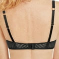 thumbnail image 2 of Amoena Womens Karolina Padded Wire-Free Pocketed Mastectomy Bra, Fashionable, Lace, Comfortable, Adjustable Black/Nude 38B, 2 of 4