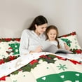 thumbnail image 6 of Homewish Initial Letter B Bedding Comforter Set,Kawaii Christmas Snowman Twin Comforter Sets,Xmas Berry Cute Bowknot Bedding Set For Girl,Breathable Bedroom Decoration Reversible,2pcs, 6 of 9