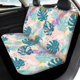 thumbnail image 3 of Qpednta Tropical Leaves Auto Seat Covers Full Set, 4 Pack Vehicle Seat Protector Easy to Install Front Seats and Rear Bench Cover Protector Universal Automotive Seat Cover Accessories, 3 of 5