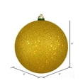 thumbnail image 2 of Vickerman 6" Medallion Gold Sequin Ball Ornament, 4 per Bag, 2 of 7