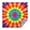 Rainbow Tie Dye, variant on Rainbow Tie Dye Mandala Pattern Square Tablecloth,Waterproof Square Table Cover,Wipeable Spillproof Washable Table Cover for Home Kitchen Party Decor 52"x52"(132x132cm)