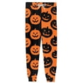 thumbnail image 6 of Domuza Halloween Pajama Pants Men Casual Stretch Waist Drawstring Jogger Pjs Trousers Spooky Novelty Graphics Lightweight Comfy Home Trousers Earthy Yellow XL, 6 of 6