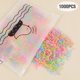 thumbnail image 1 of Cintas desechables de colores para el pelo para niña, banda de goma elástica, soporte para cola de caballo, diadema, accesorios para el cabello, 1000 piezas, 1 of 5
