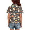 thumbnail image 5 of Grblisyd Girls Short Sleeve Polo Shirts Kids Cute Animal Print School Uniform Polo Shirt 10-12 Years, 5 of 6