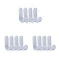 thumbnail image 1 of Moyic Juego de 4 Uds. De ganchos para toallas, colgador de puerta de plástico, colgador de pared autoadhesivo, colgador de sombreros, Type1 NO1, 1 of 6