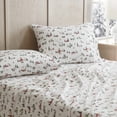 thumbnail image 6 of Martha Stewart Ski Village White & Green Twin Sheet Set, Soft Breathable Bedding, Machine Washable, 6 of 9