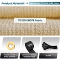 thumbnail image 4 of Shade&Beyond 04'x 50'Privacy Screen Fence 90% Blocking Heavy Duty Shield Mesh Fence for Outdoor Patio Lawn Garden Balcony，Sand, 4 of 6
