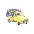 thumbnail image 2 of McGuire, Catherine 14x12 Black Ornate Wood Framed with Double Matting Museum Art Print Titled - Flower Truck VI, 2 of 4