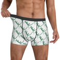 thumbnail image 3 of Men's Boxer Briefs, Artistic Cute Lizard Gecko White Soft Comfy Mens Underwear Boxer Briefs Breathable With Widen Waist, 3 of 7