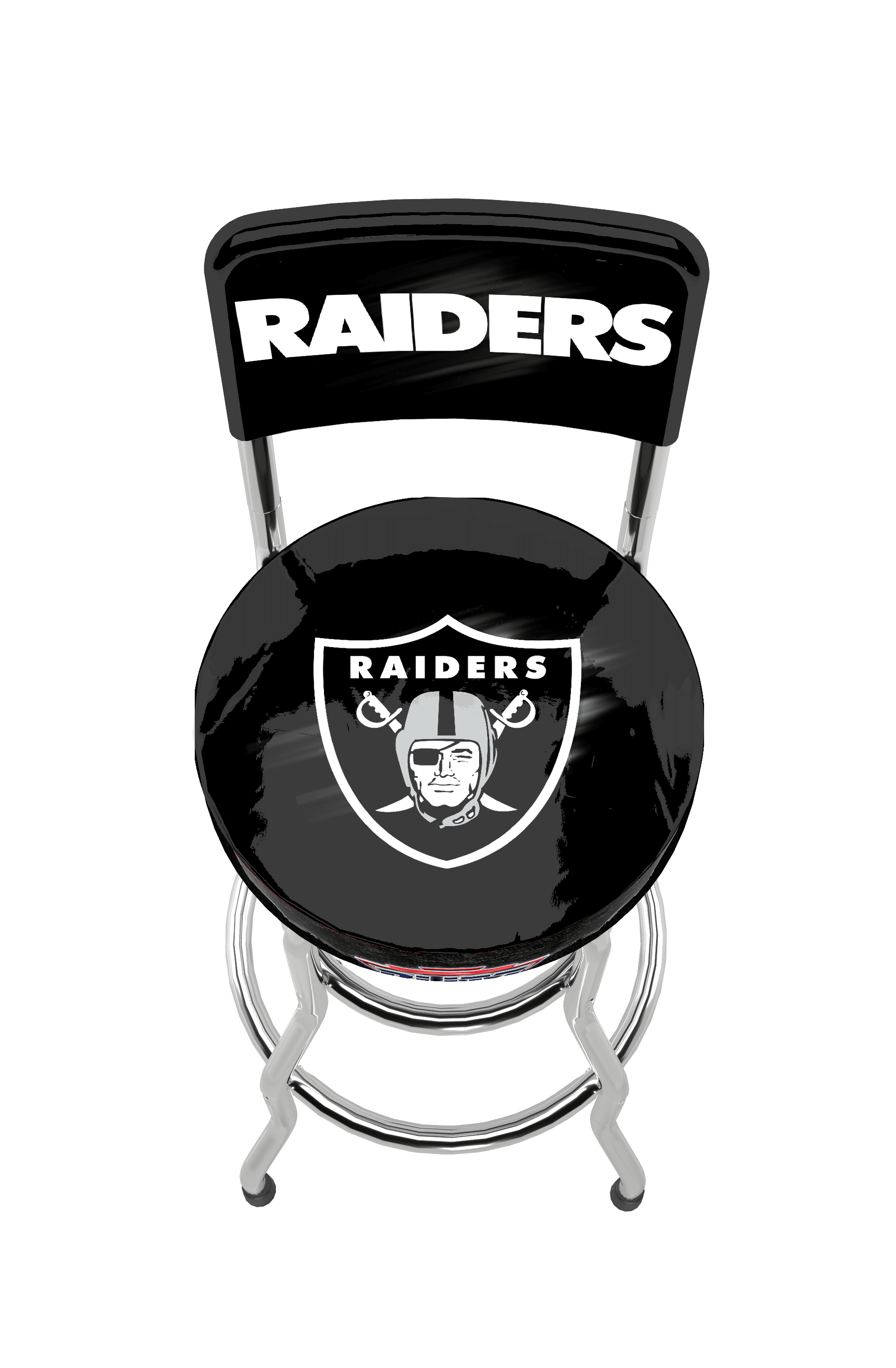 Las Vegas Raiders NFL Blitz High Back Adjustable Swivel Stool, Arcade1Up