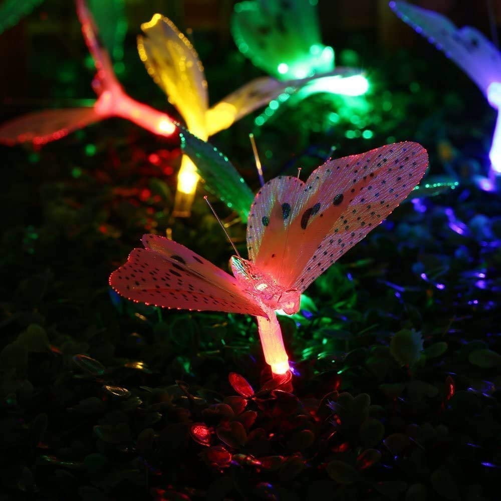Solar butterfly cheap string lights