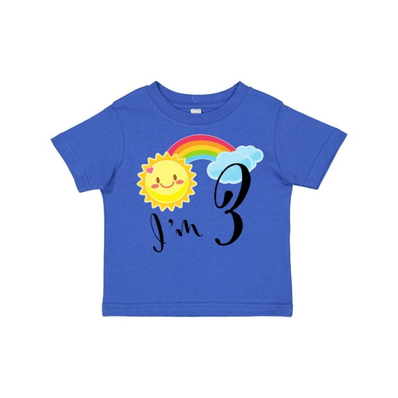 Inktastic I'm 3 Third Birthday Sun Rainbow Boys or Girls Toddler T-Shirt