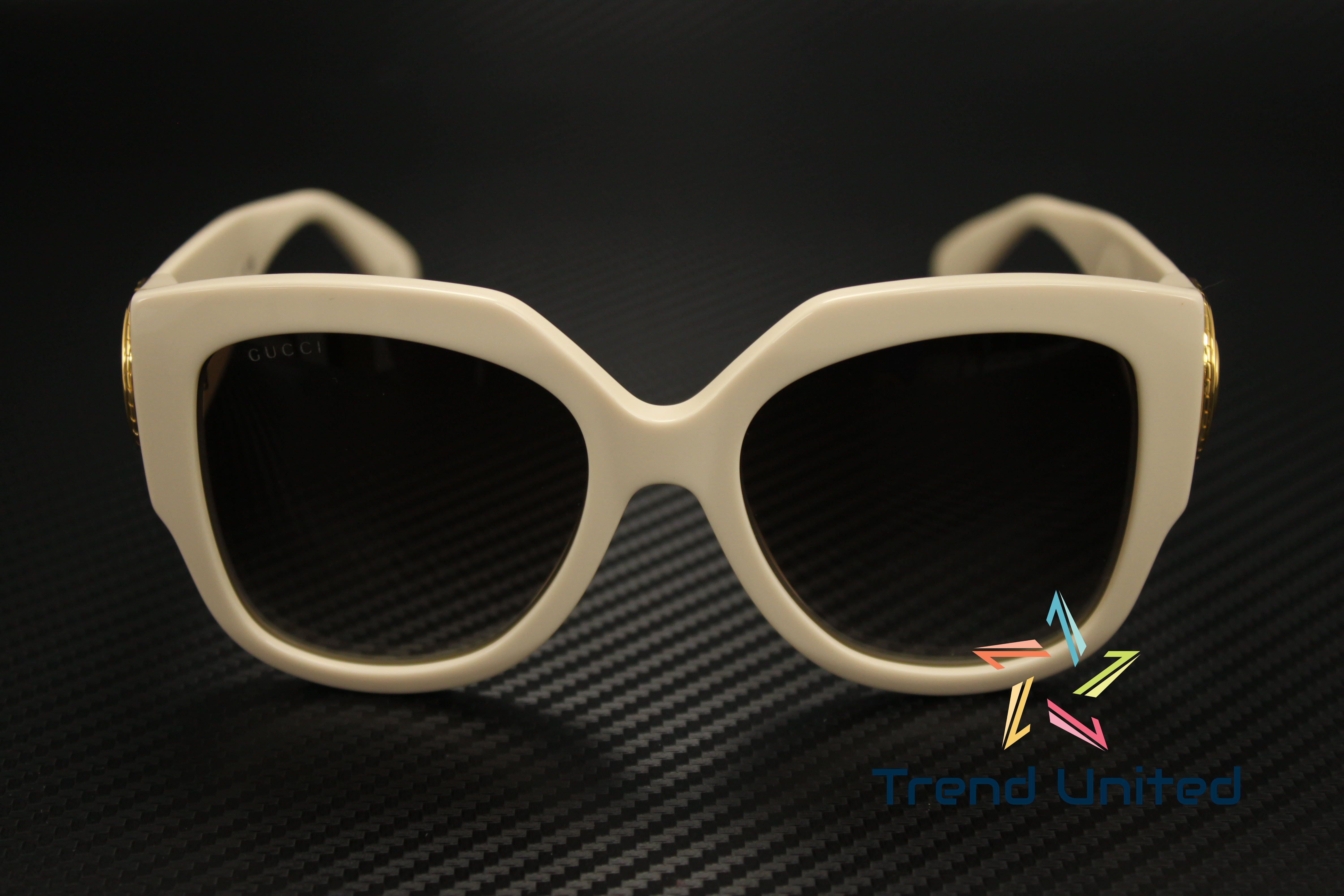 NEW GG1407S 004 GUCCI SQUARE IVORY BROWN WOMEN SUNGLASSES GUCCI Gucci GG1407S Sunglasses | Select Eyewear main image 4