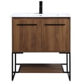 thumbnail image 5 of 30 inch Single Bathroom Vanity in Walnut Brown, 5 of 15