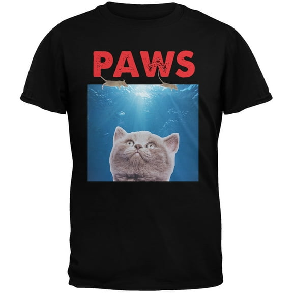 PAWS Black Youth T-Shirt - Youth X-Large